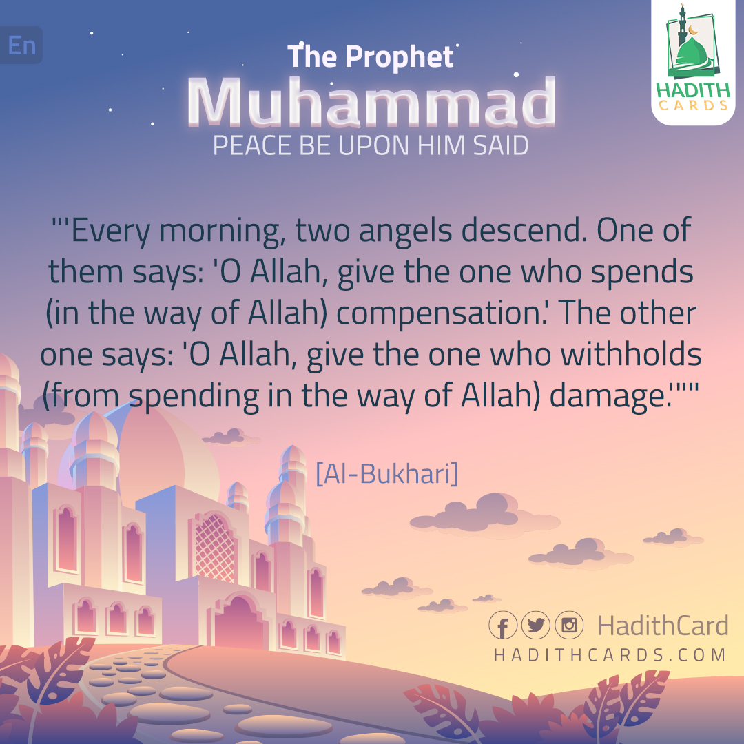 Every morning, two angels descend