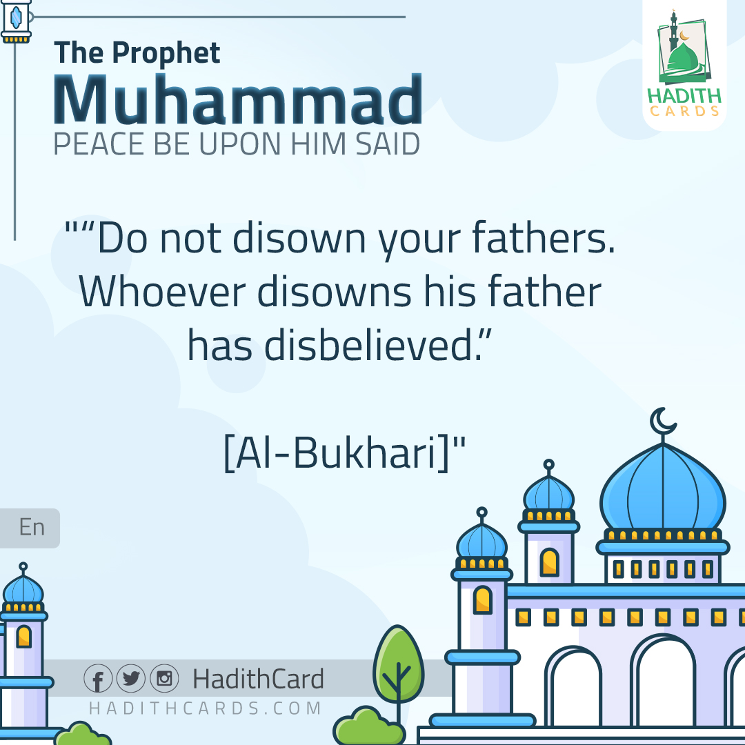 Do not disown your fathers
