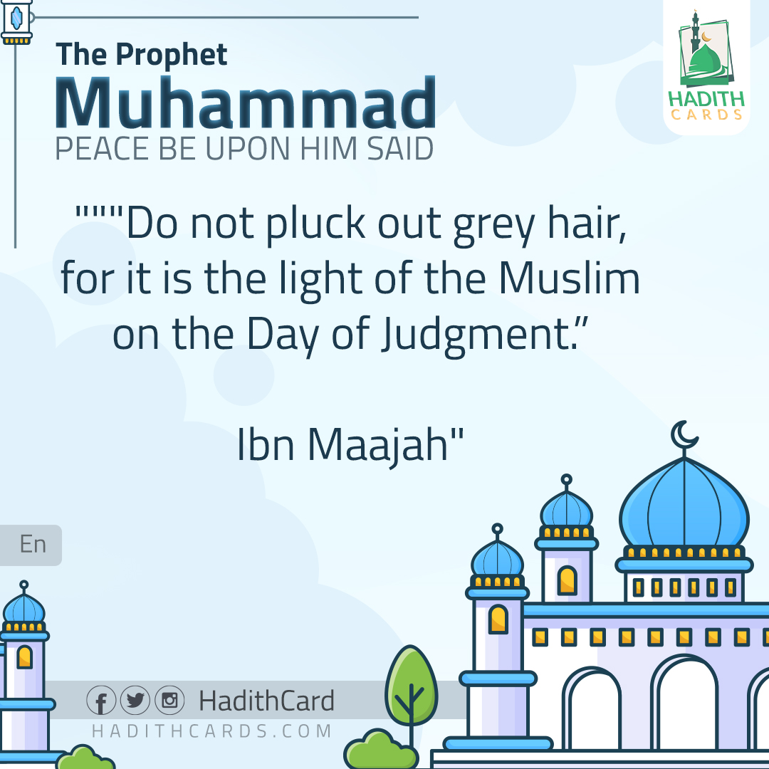 Do not pluck out grey hair