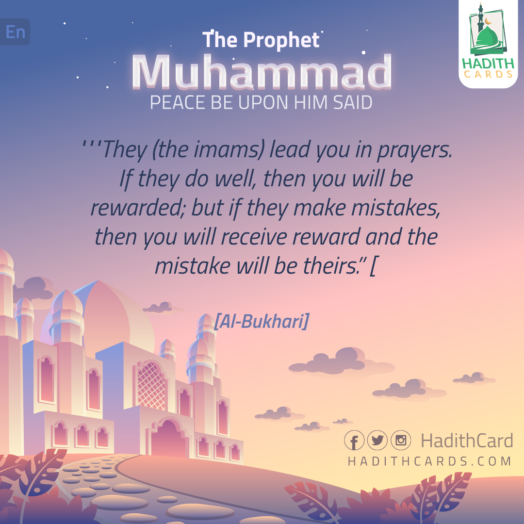 lead you in prayers (the imams)