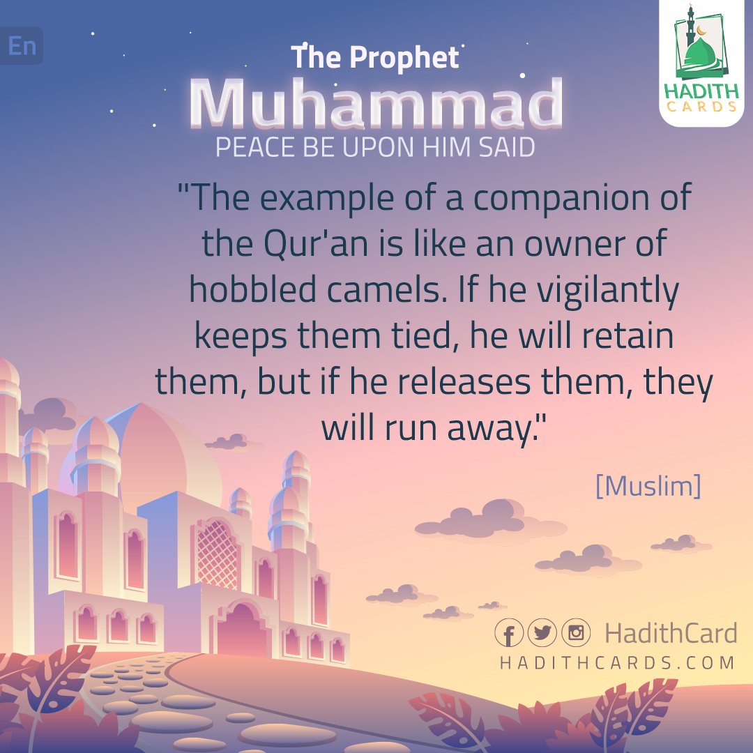 The example of a companion of the Qur'an