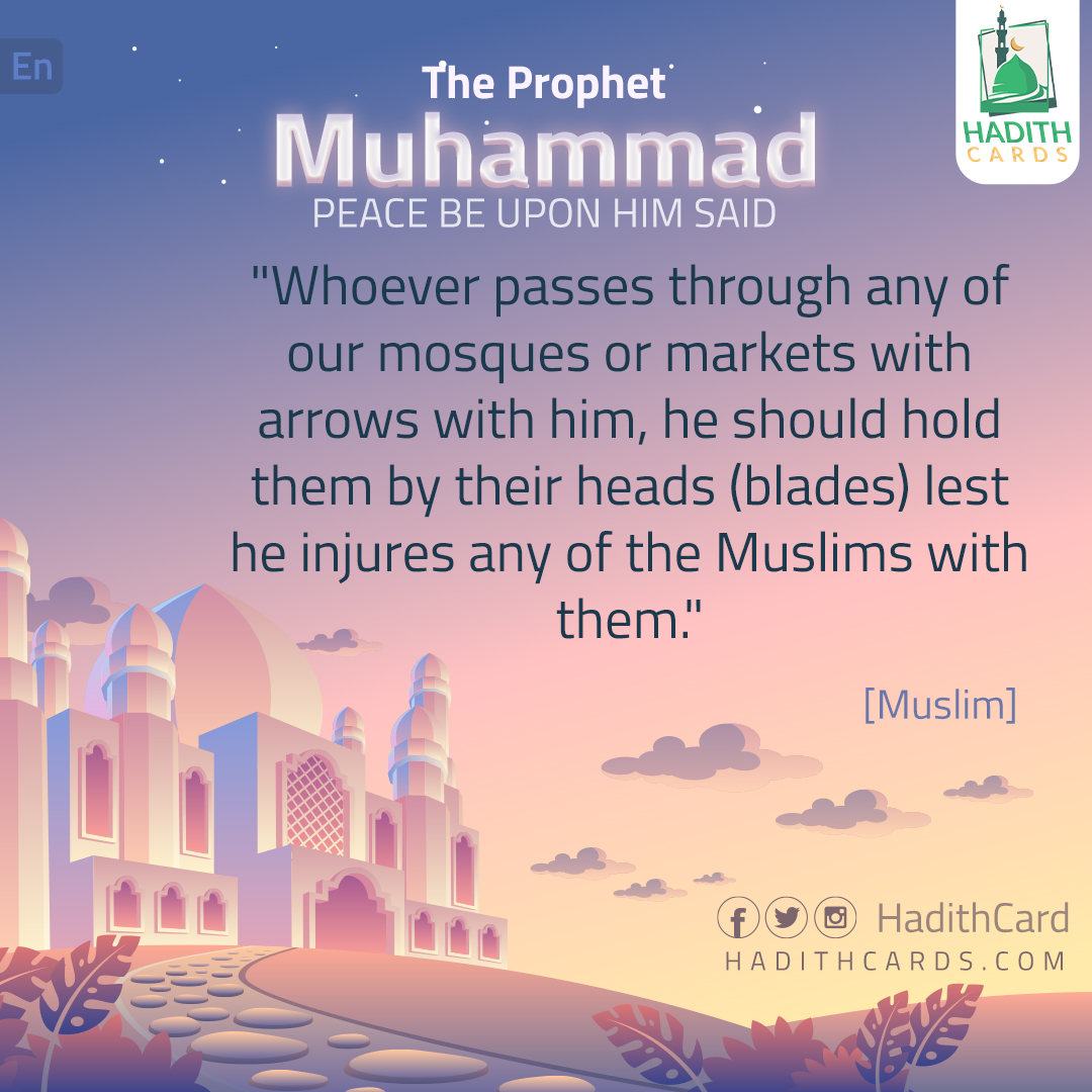 Whoever passes through any of our mosques