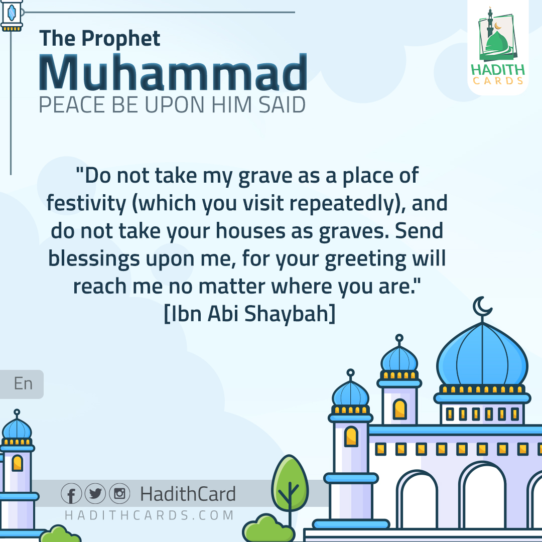 Do not take my grave as a place of festivity