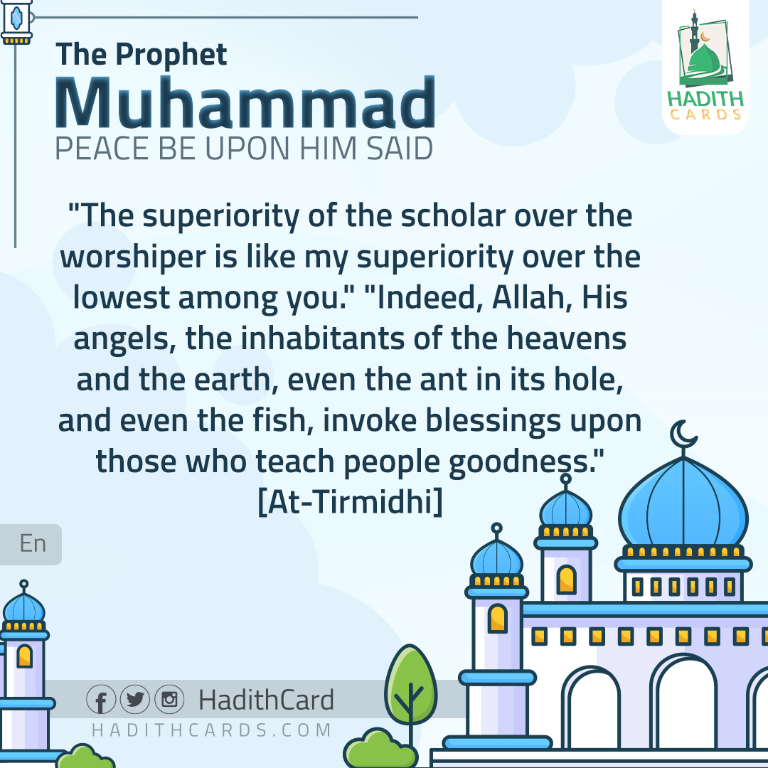 The superiority of the scholar over the worshiper