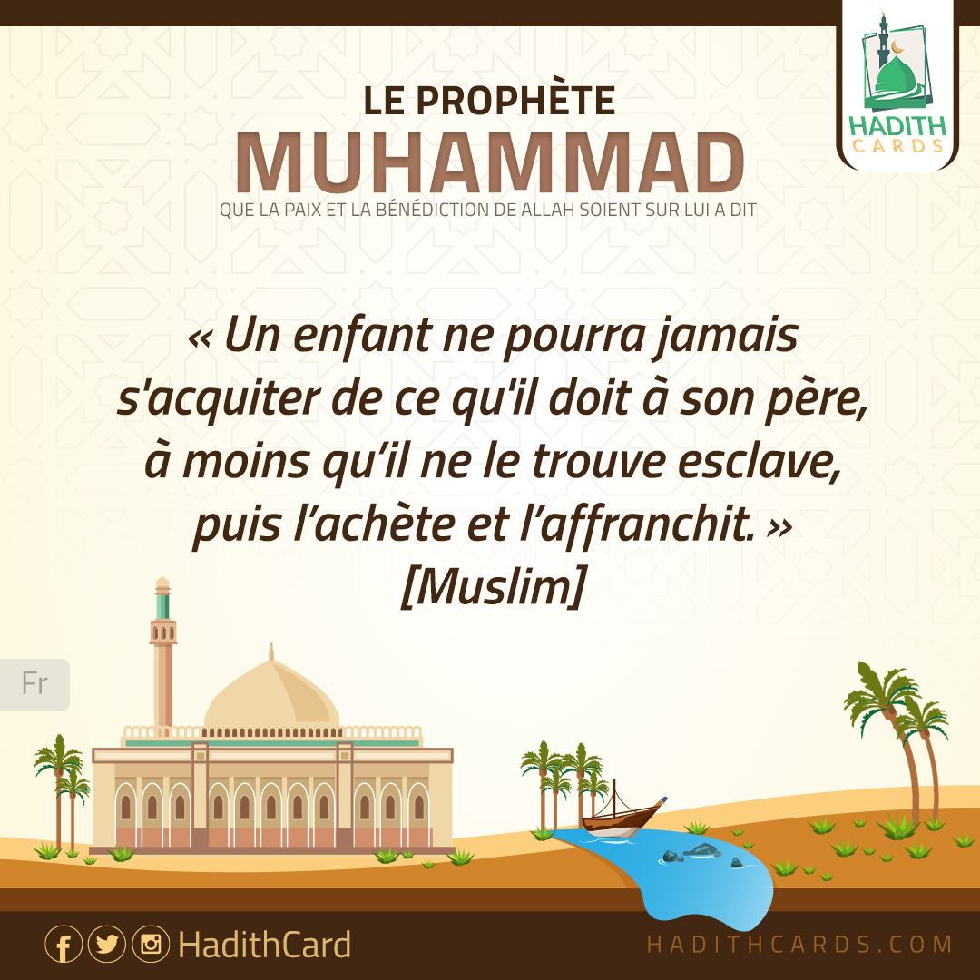 Un enfant ne pourra jamais s'acquiter de ce qu'il doit à son père