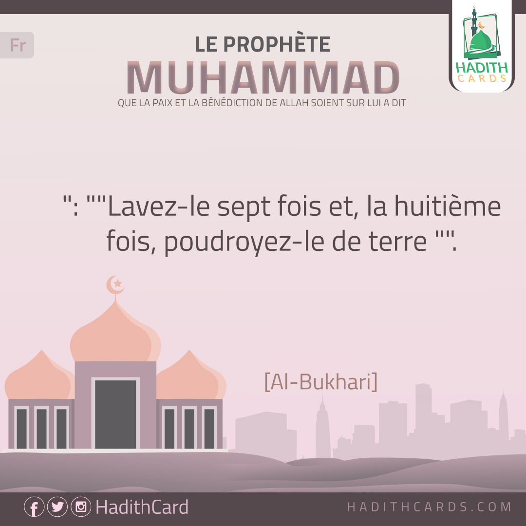 Lavez-le sept fois et, la huitième fois, poudroyez-le de terre