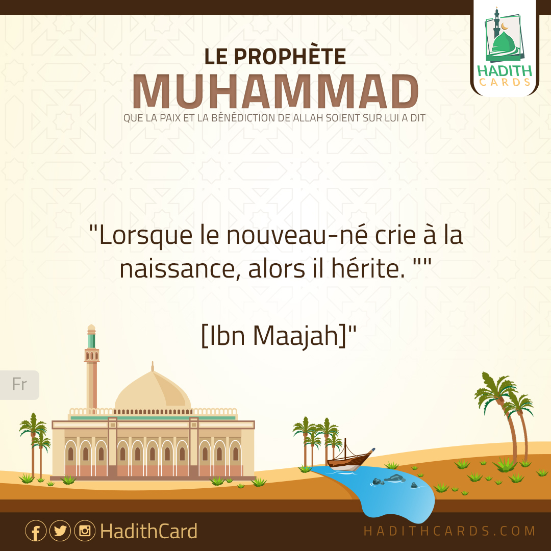 Lorsque le nouveau-né crie à la naissance, alors il hérite