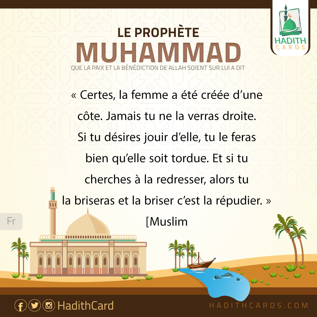 la femme a été créée d’une côte