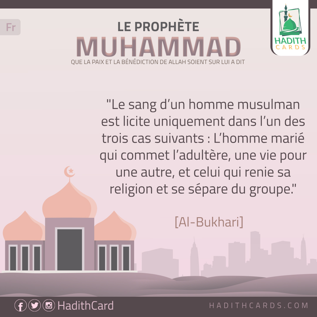 Le sang d’un homme musulman