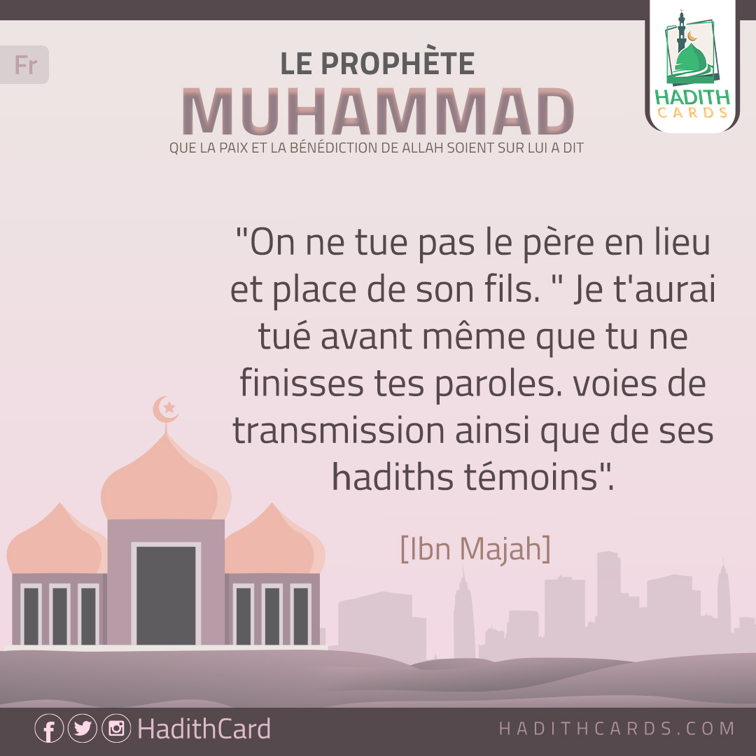 On ne tue pas le père en lieu et place de son fils
