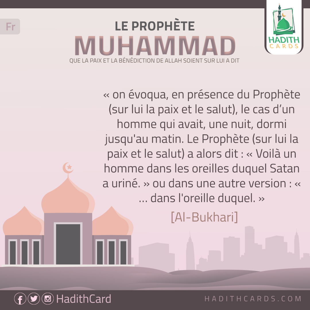 Voilà un homme dans les oreilles duquel Satan a uriné