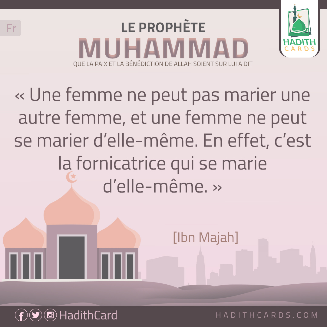 Une femme ne peut pas marier une autre femme