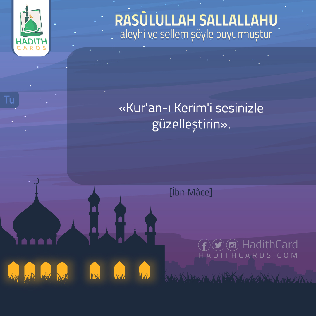 Kur'an-ı Kerim'i sesinizle güzelleştirin