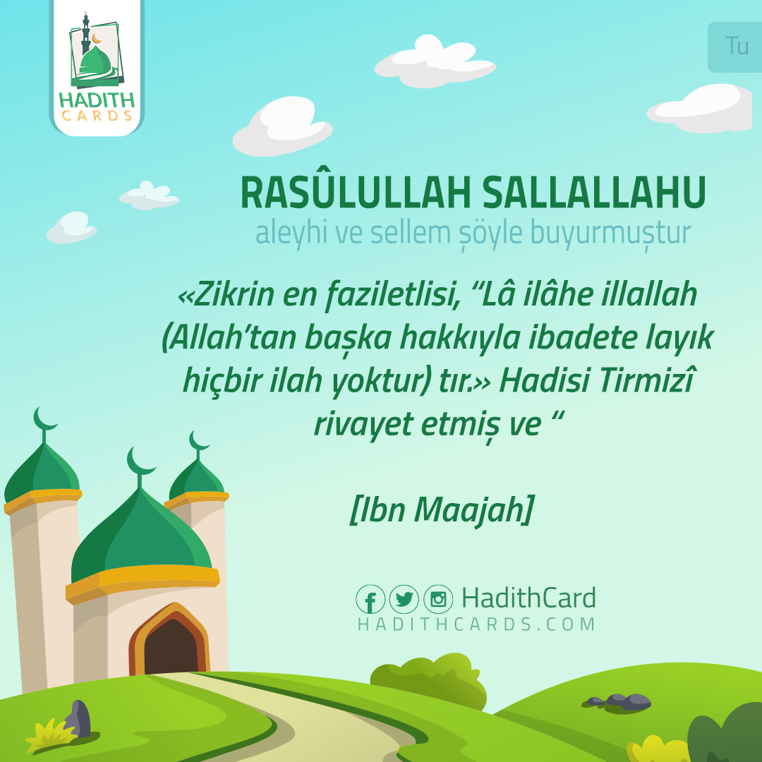 Allah’tan başka hakkıyla ibadete layık hiçbir ilah yoktur