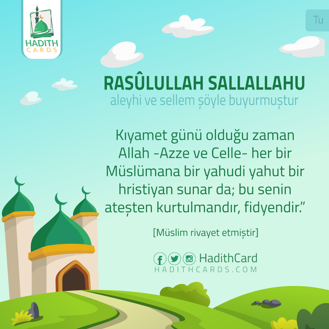 bu senin ateşten kurtulmandır, fidyendir