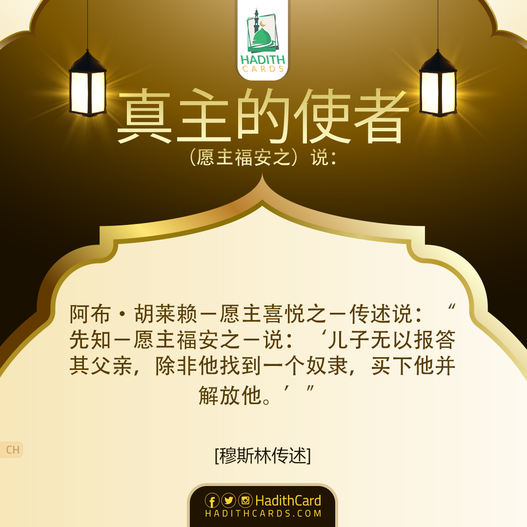 儿子无以报答其父亲