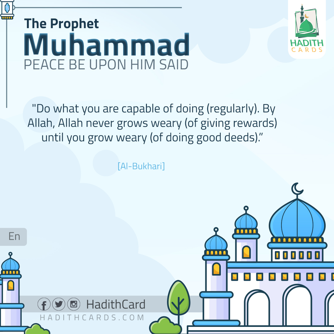 Do what you are capable of doing (regularly)