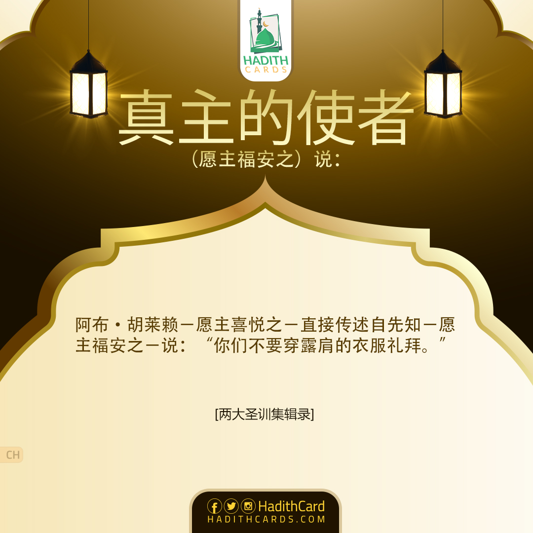 你们不要穿露肩的衣服礼拜