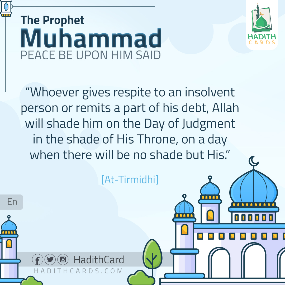 Whoever gives respite to an insolvent person