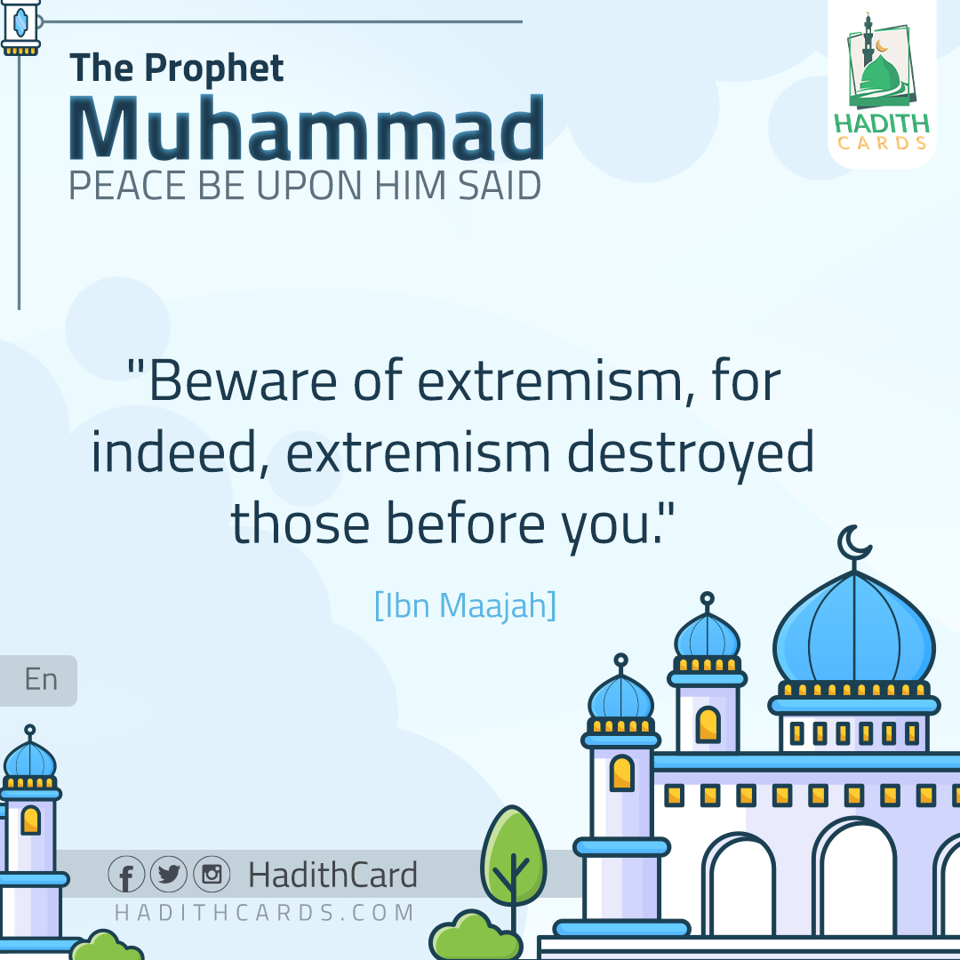 Beware of extremism