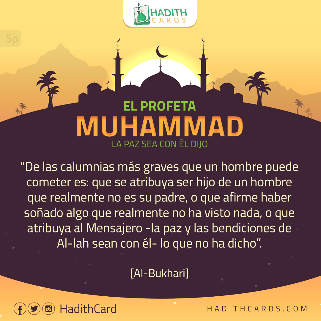 De las calumnias más graves que un hombre puede cometer es