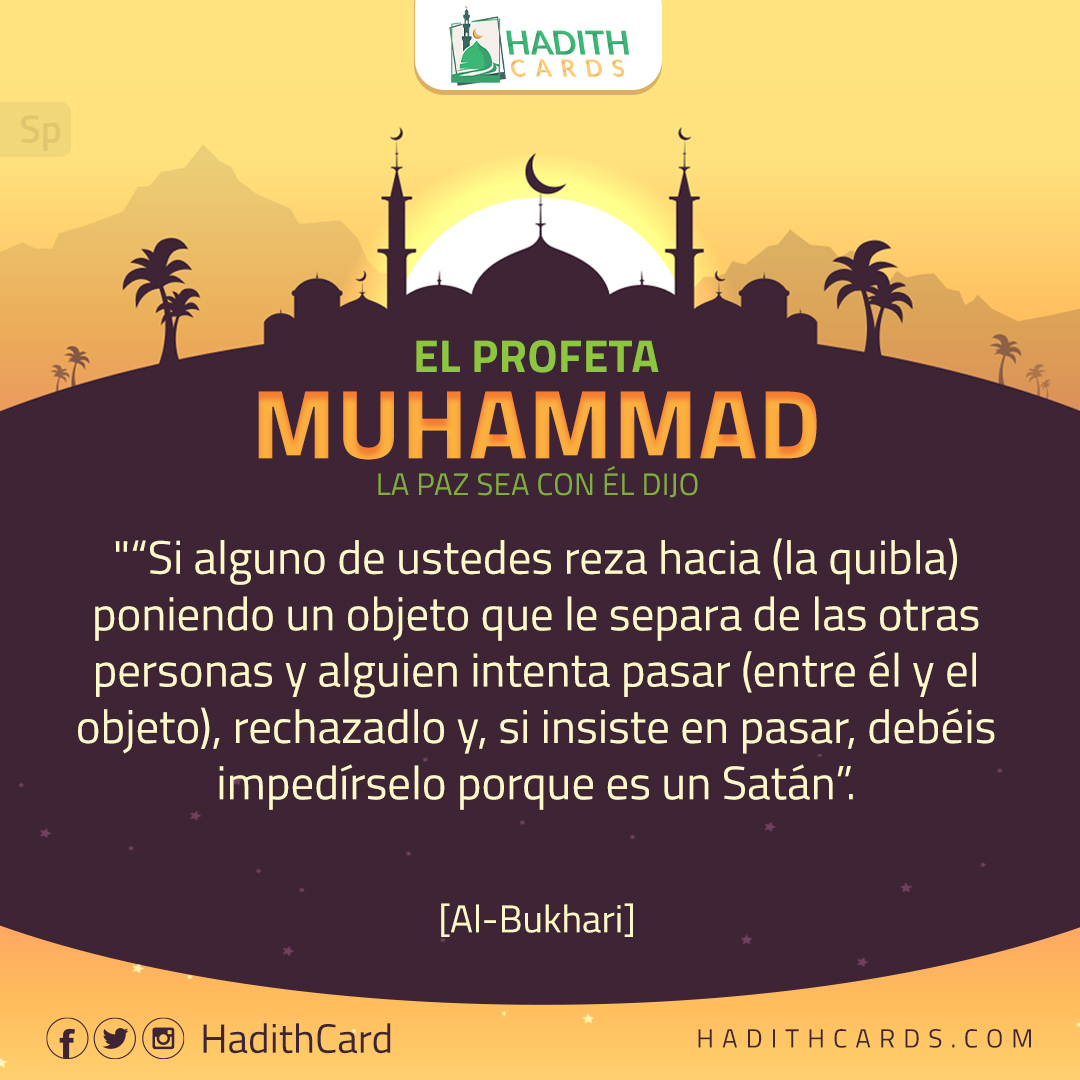 si insiste en pasar, debéis impedírselo porque es un Satán