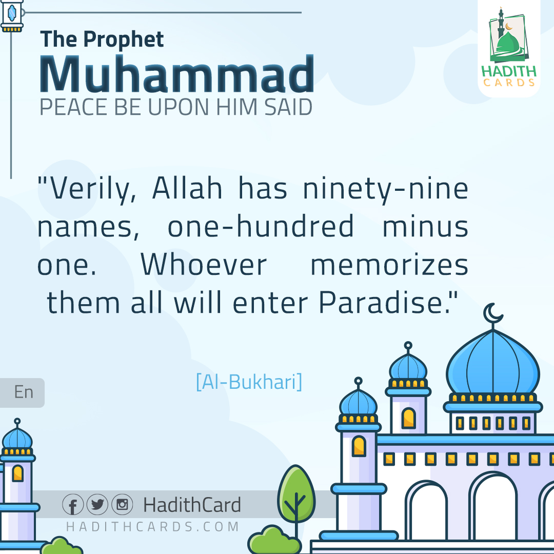 Allah has ninety-nine names