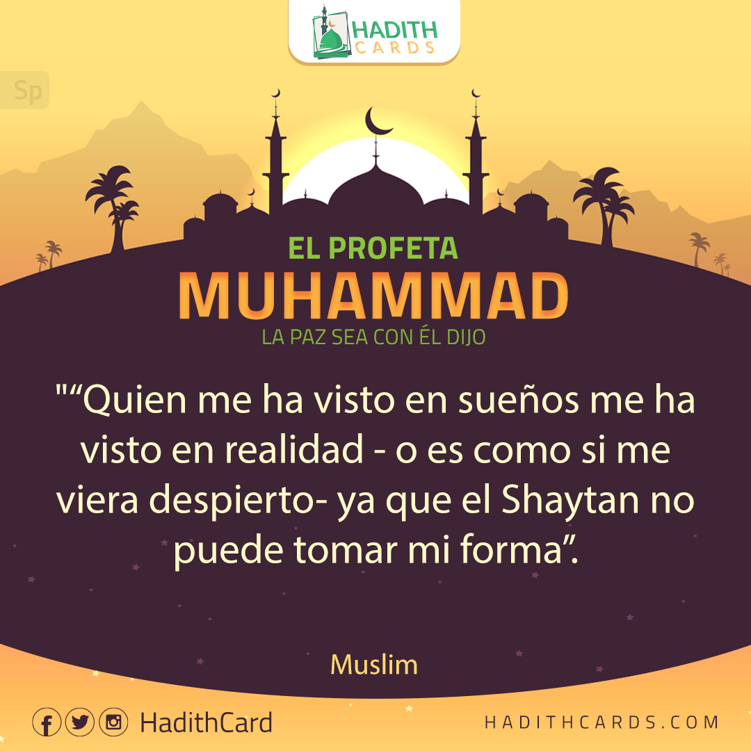 Quien me ha visto en sueños me ha visto en realidad