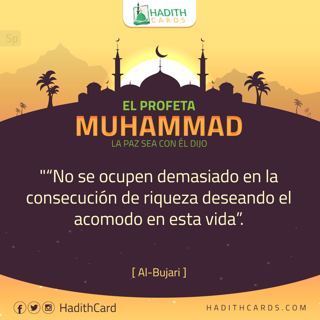 No se ocupen demasiado en la consecución de riqueza deseando el acomodo en esta vida