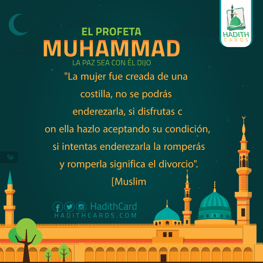 si intentas enderezarla la romperás y romperla significa el divorcio