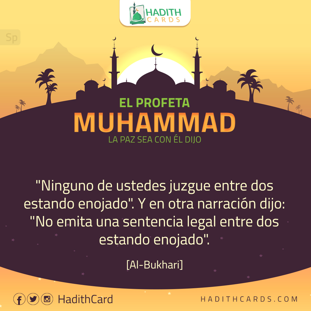 No emita una sentencia legal entre dos estando enojado