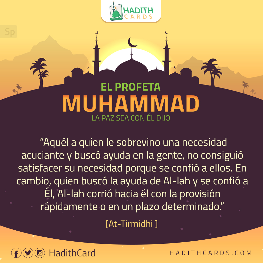 Al-lah corrió hacia él con la provisión rápidamente o en un plazo determinado