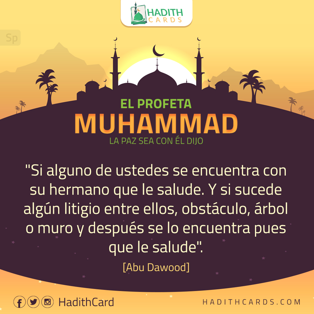 árbol o muro y después se lo encuentra pues que le salude