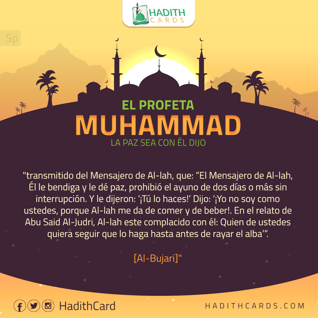 Quien de ustedes quiera seguir que lo haga hasta antes de rayar el alba