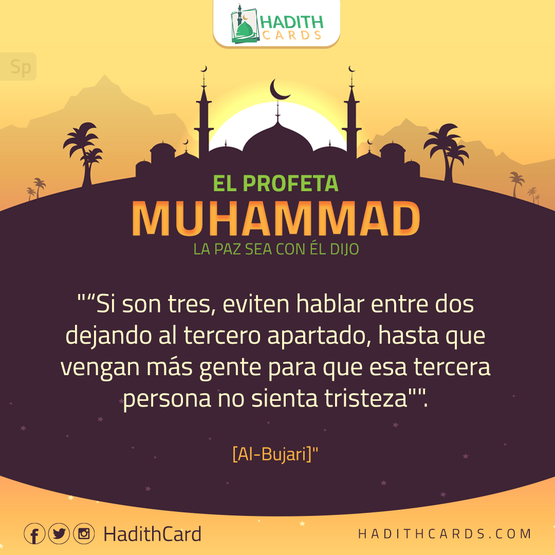 hasta que vengan más gente para que esa tercera persona no sienta tristeza