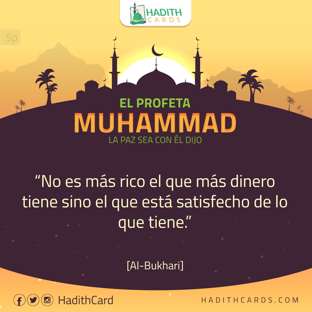 No es más rico el que más dinero tiene sino el que está satisfecho de lo que tiene