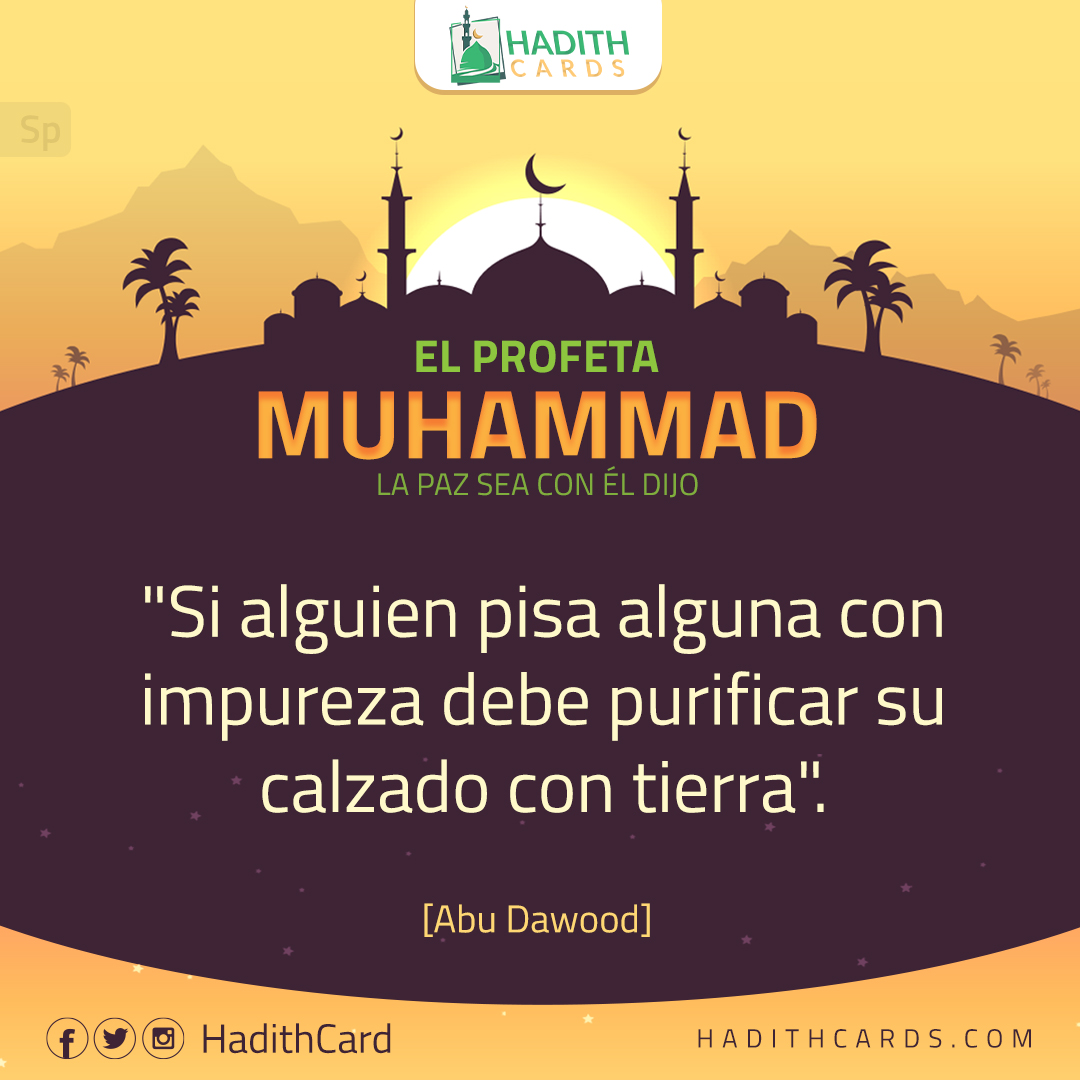 Si alguien pisa alguna con impureza debe purificar su calzado con tierra