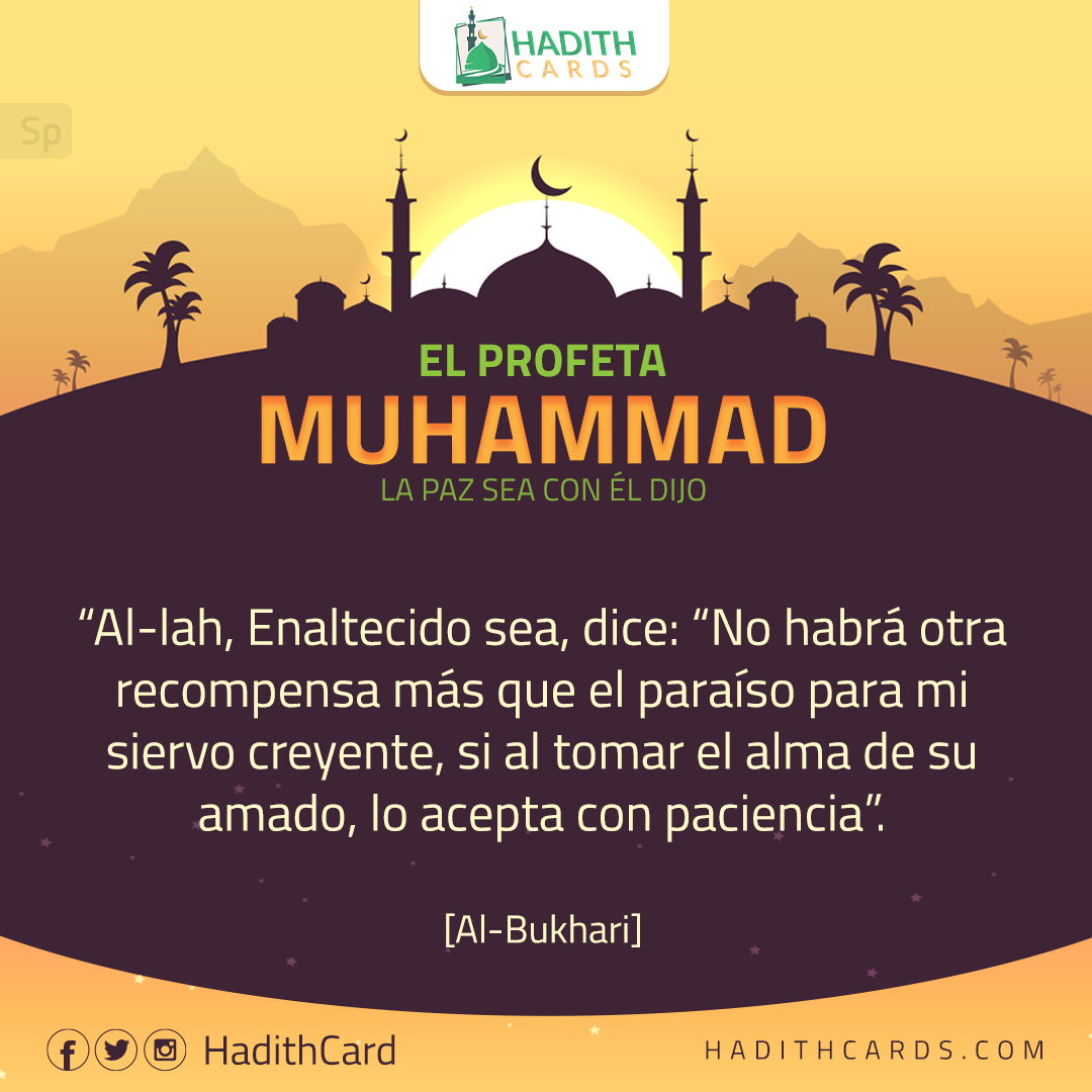 lo acepta con paciencia