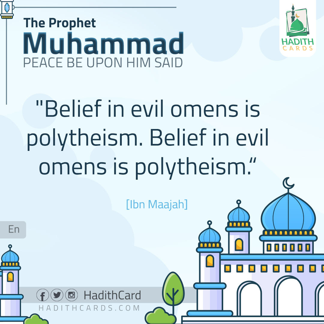 Belief in evil omens is polytheism
